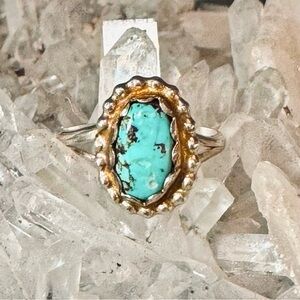 Petite Signed Turquoise Ring